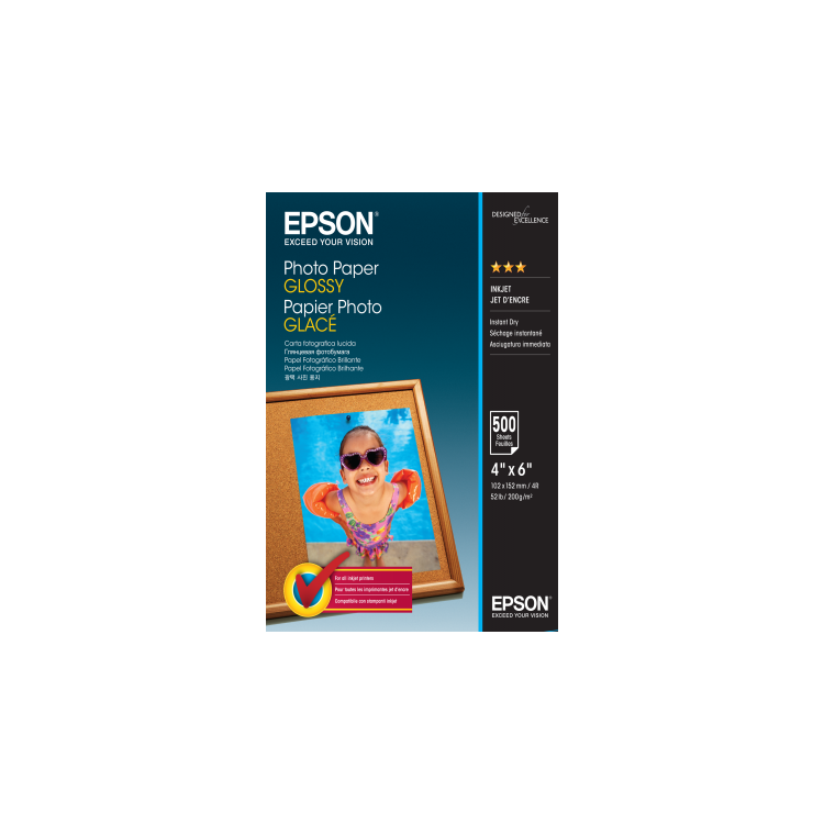 Epson Photo Paper Glossy - 10x15cm - 500 Arkuszy C13S042549